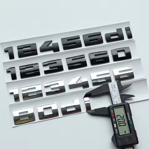 2cm M Series Bond Letters Numbers ABS Car Emblem for 135i 140i 235i 240i 340i 550i 535d 540i 540d 85