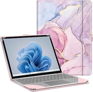 Fintie Sleeve Case for 12.4 Inch Microsoft Surface Laptop Go 3/2/1 (Model: 2013/1943), Premium PU Leather Protective Folio Book Cover with Large Pocket (Dreamy Marble)