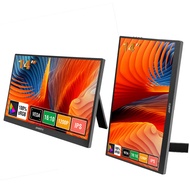 Anmite 14 inch Touch Screen Portable Monitor 1200P Compatible with Laptop Second Screen Gaming Exten