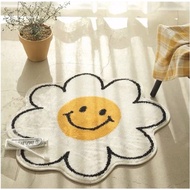 【Ready Stock】 INS Style Bedroom Decor Flower Mat, Bilik Tidur Hiasan, Carpet Bilik Tidur, Bedroom Ca