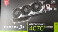 MSI RTX™ 4070 Ti SUPER 16G VENTUS 3X OC