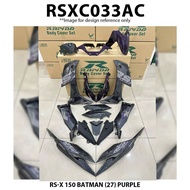 Cover Set Rapido RSX Honda 150 Batman (27) Black Purple RSX150 Accessories Motor RS-X RS-X150 Marvel