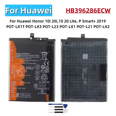HB396286ECW Battery For Huawei Honor 10i 20i,10 20 Lite, P Smart+ 2019 POT-LX1T POT-LX3 POT-L23 POT-