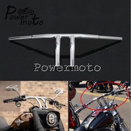T-Bar Chrome Motorcycle 8"; Handlebars T Bars 30"; Width 1"; to 1-1/4"; Taper Bar for Harley Sportst