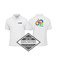 TYPE 01 - 69th BCA BANK HUT POLOSHIRT - 69th BCA Birthday Collared Polo - 69th Anniversary Collared 