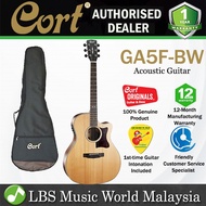 Cort GA5F-BW Grand Auditorium Solid Cedar Top Acoustic Guitar with Pickup (GA5FBW GA5F BW)