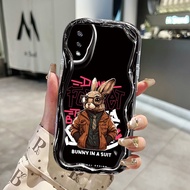 Samsung A03 A02s M02s F02s Case Cute Transparent Case Great Rabbit