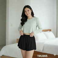 Short hot pants jumbosatin fits 50kg-90kg, cool sleep pants