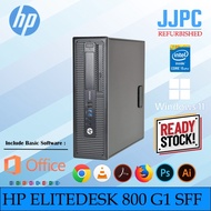 ☉HP ELITEDESK 800 G1 SFF Business Desktop PC(i5-4590  8GB  120GB 256GB SSD 500GB HDD  Win 11 PROღ