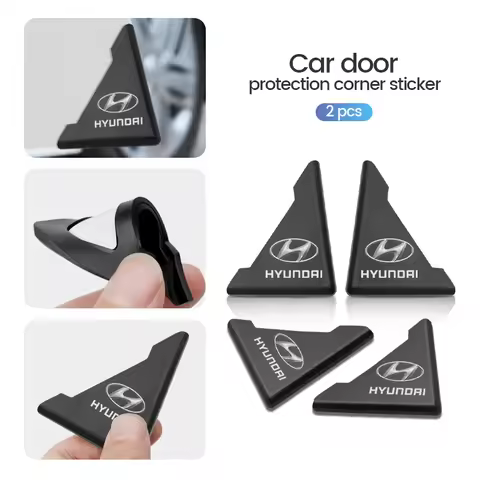 2Pcs Car Door Corner Cover Bumper Anti-scratch Protector For Hyundai Tucson Santa Fe Sonata Elantra