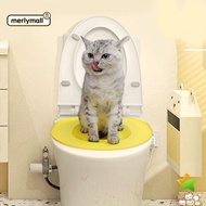 MERLYMALL Cat Toilet Seat Training Kit, Cat Toilet Training System Reusable Cat Toilet Training Kit,