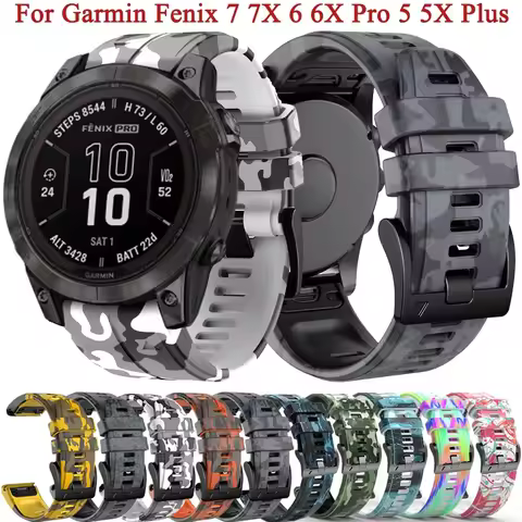 26mm 22mm For Garmin Fenix 7X 7 Pro 6 6X Pro 5X 5 Plus Sapphire Solar Watch Strap Bracelet Quick Rel
