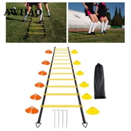 [AWHAO] Agility Speed Ladder 12 Rung Agility Ladder Football Training Sport Agility Ladder Speed Tra