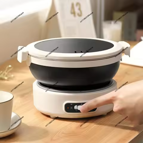 220V Electric Cooking Pot Portable Multi Cooker Dormitory Travel Folded Rice Cooker Split Hot Pot El