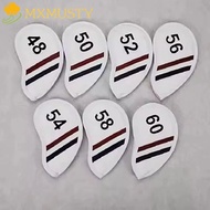 MXMUSTY Golf Wedge Cover, PU Leather Angle Club Sand Wedge Headcover, Universal Big Number 56 58 60 