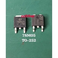 78M05 L78M05CDT (78D05)7805 TO-252 SMD REGULATOR INTERGRATED CIRCUIT IC