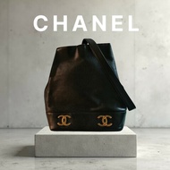 ‼️母親節狂降🫅‼️（原$48800）只到5/10⏰㊣✨CHANEL✨(附防塵袋)香奈兒 老香 小香 雙C 黑金 雷標 牛皮水桶包 肩背包/二手包/二手精品🌳二手樹屋🌳