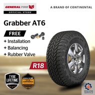 General Tire Grabber AT6 R18 265/60 285/60 (with installation)