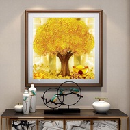 【Ready Stock】▬AMPHIBOLE DIY 5D Diamond Painting Money Tree Full Diamond Wall Decoration Home Handmad