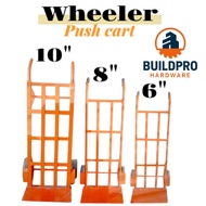 Hand Truck Push Cart Wheeler Trolley 6'', 8'', 10'' up to 250kgs Makapal Matibay