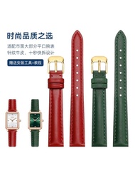 Genuine Leather Watch Strap For Men And Women With Butterfly Buckle Suitable For Tissot Longines DW 