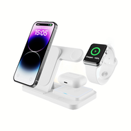 [Portable Charging Station] 3 In 1 Wireless Charging Station 15W Charger Stand For IPhone16 15 14 13
