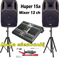 New paket sound system huper ak15a mixer ashley selection 12 original