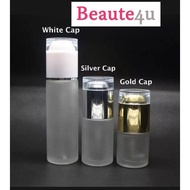 [READY STOCK] Beaute4u Refillable Cosmetic Frosted Glass Bottle with Nozzle Spray or Pump.