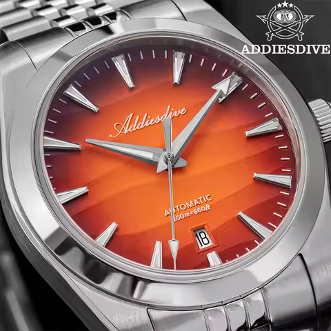 ADDIESDIVE New Men Automatic Watch AD2540 Gradient Sapphire Glass Dive 200m Waterproof Luminous 8215