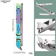 Double-ended Stainless Steel Nail Clippers Manicure Tool Curved And Oblique Mouth Blade In One Porta