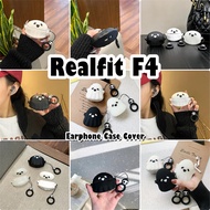 【imamura】For Realfit F4 Case Casing Soft Silicone Earphone Case Trendy Cartoon NO.2