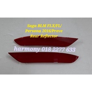 ORIGINAL Proton Preve, Saga FLX/FL/SV, Persona VVT 2016 Rear Bumper Reflector. Part BARU. Part No: PW950571/PW950572 .