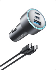 Anker USB-C Car Charger 67W 3-Port Compact Fast Charger 535 Car Adapter With PIQ 3.0 For iPhone 15/1