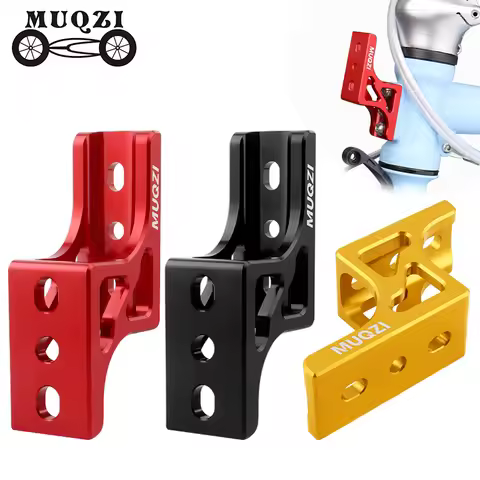 MUQZI For Brompton DAHON Bike Bag Carrier Raise Adapter Folding Bike Front Bag Carrier Rising Mount 
