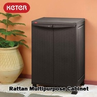 Keter Rattan Wall and Base Cabinet with Legs