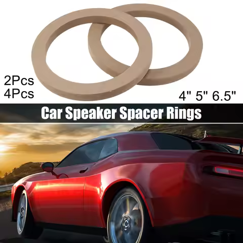 Uxcell 2/4Pcs 4 Inch 5 Inch 6.5 Inch Car Speaker Mounting Spacer Rings Adapter Bracket Subwoofer Hol