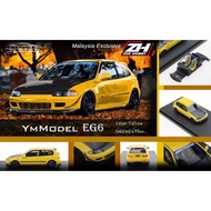 YM Model Honda Civic Eg6 Yellow Malaysia Exclusive with serial no