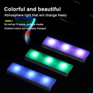 Wireless LED Night Light RGB Ambient Light USB Portable Remote Control Car Floor Decorative Atmosphere Lamp Lighting Accessories