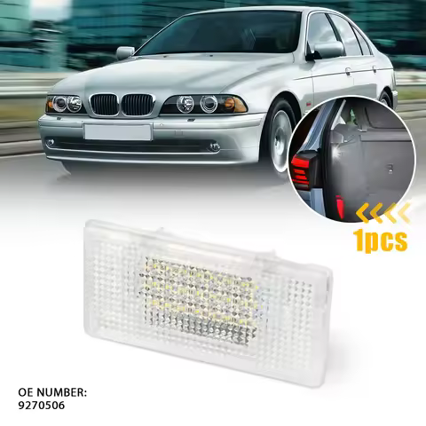 1Pc Rear Trunk Luggage Light LED White CANBUS For BMW E39 E60 E60N E90 F10 E38 E65 E66 E67 E68 E92 E