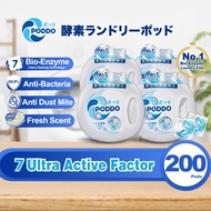 Poddo 3in1 Bio Enzyme 15g Laundry Capsule 50 Pods - Universal 4 Tubs