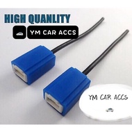 1 PAIR H1 / H3 CERAMIC SOCKET PLUG WIRE WIRING CABLE CONNECTOR HARNESS FOR CAR BULB HEADLIGHT HEAD L
