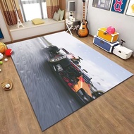 F-1 Formula Car World Championship Graphic Printed Flannel Carpet Floor Mat Hotel Hotel Floor Mat Ca