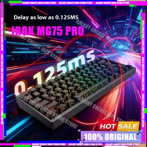 New Irok MG75 Pro Magnetic Switch 8KHZ Gaming Keyboard Mechanical Keyboard Hall Effect Wired ARGB CN