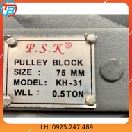 Ròng rọc PSK 500 kg - 1 Tấn - 2 Tấn cáp thép Thái Bình Vina