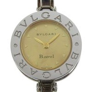 Pre-owned BVLGARI Bzero1 BZ22S women's stainless steel quartz watch with analog display and Braun sh