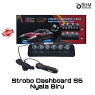 MATA S6 S7 S9 6 LED Car Dashboard Glass strobe Flashing Light On Off Lighter Plug 12V Flashing Mode 