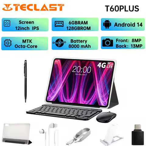Teclast T60PLUS Tablet (MTK1.8GHz/6GB +128GB/11.97 inch 2000*1200iPS TDDI/WIFI5G/4G Dual SIM /8000mA