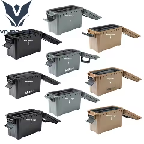 Dustproof Tactical Rifle Pistol PP Plastic Resistant Ammunition Suitcase Outdoor Lightweight Portabl