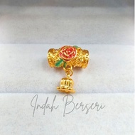 SA84561 Gold 916 Emas Charm / Loket / Pendant berat 0.41g