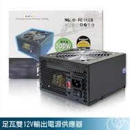 【前衛】【SOLY 首利】12cm黑色風扇足瓦雙12V輸出電源供應器-500W OPC